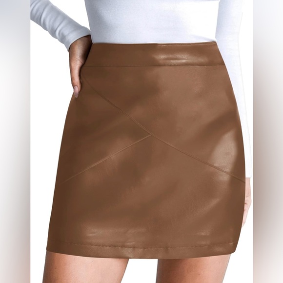 Faux Leather Skirt - Picture 4 of 5